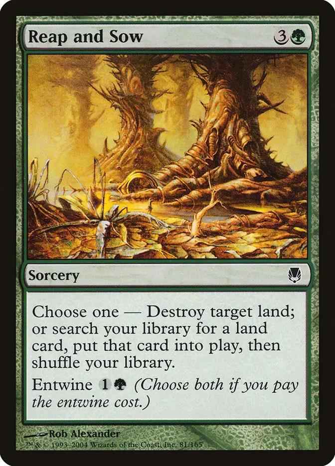 81 - Reap and Sow - Darksteel - Normal - Magic: The Gathering Card