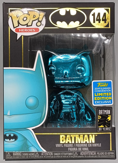 144 Batman (Teal) - Chrome - DC - 2019 Con - Box Damaged Funko POP Funko