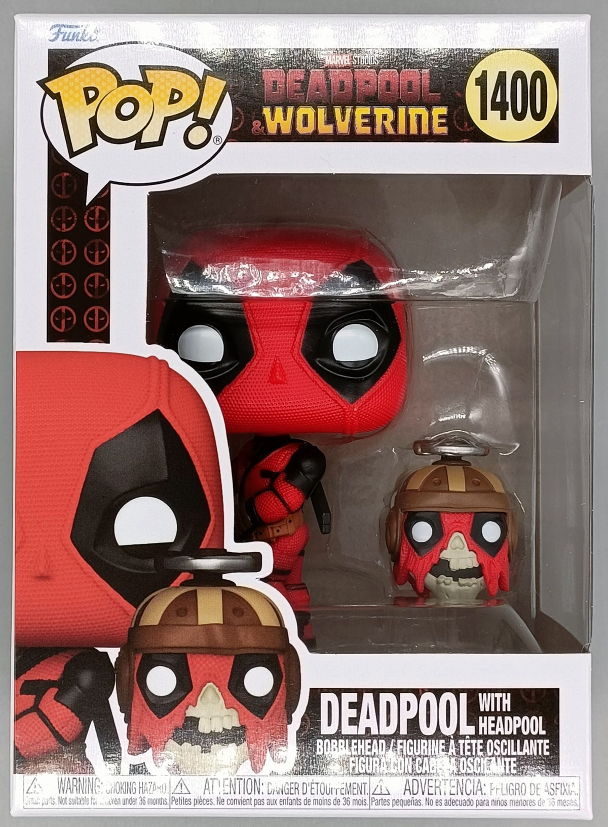 1400 Deadpool w/Headpool - Marvel Deadpool 3 Wolverine Funko POP - Brand New Funko