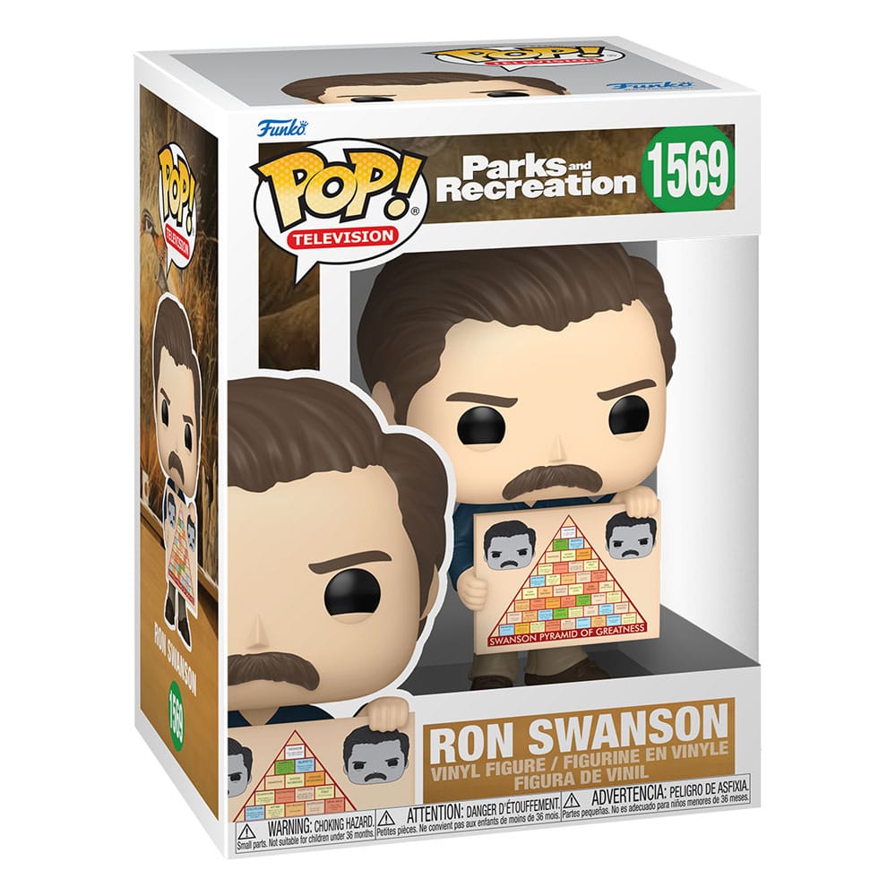 1569 Ron Swanson - Parks and Recreation 15th Anniversary Funko POP - Brand New
