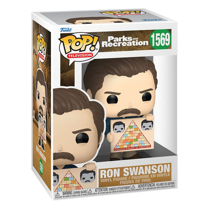 1569 Ron Swanson - Parks and Recreation 15th Anniversary Funko POP - Brand New