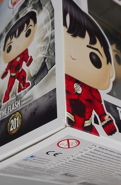 201 The Flash (Unmasked) - DC Justice League - Box Damaged Funko POP