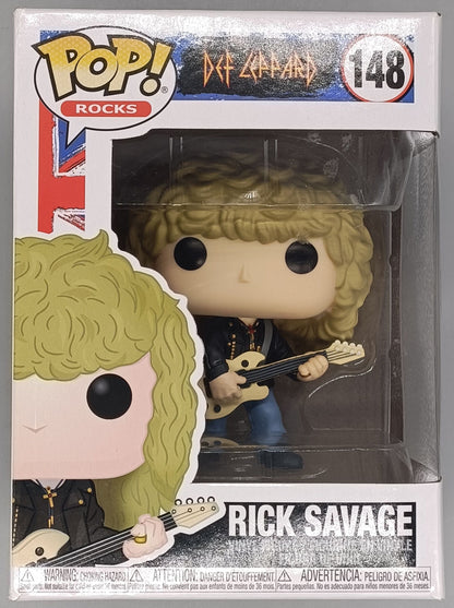 148 Rick Savage - Def Leppard Funko POP (Box Damage) Funko
