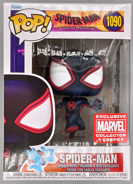 1090 Spider-Man (w/ Electricity) Marvel Spider-Verse Box Damaged Funko POP Funko