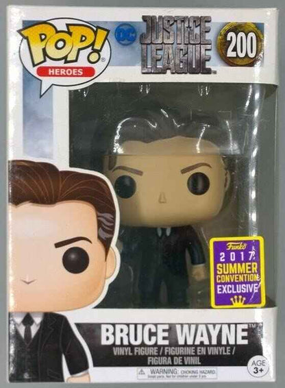 200 Bruce Wayne - DC Justice League - 2017 Con Funko POP - Box Damaged