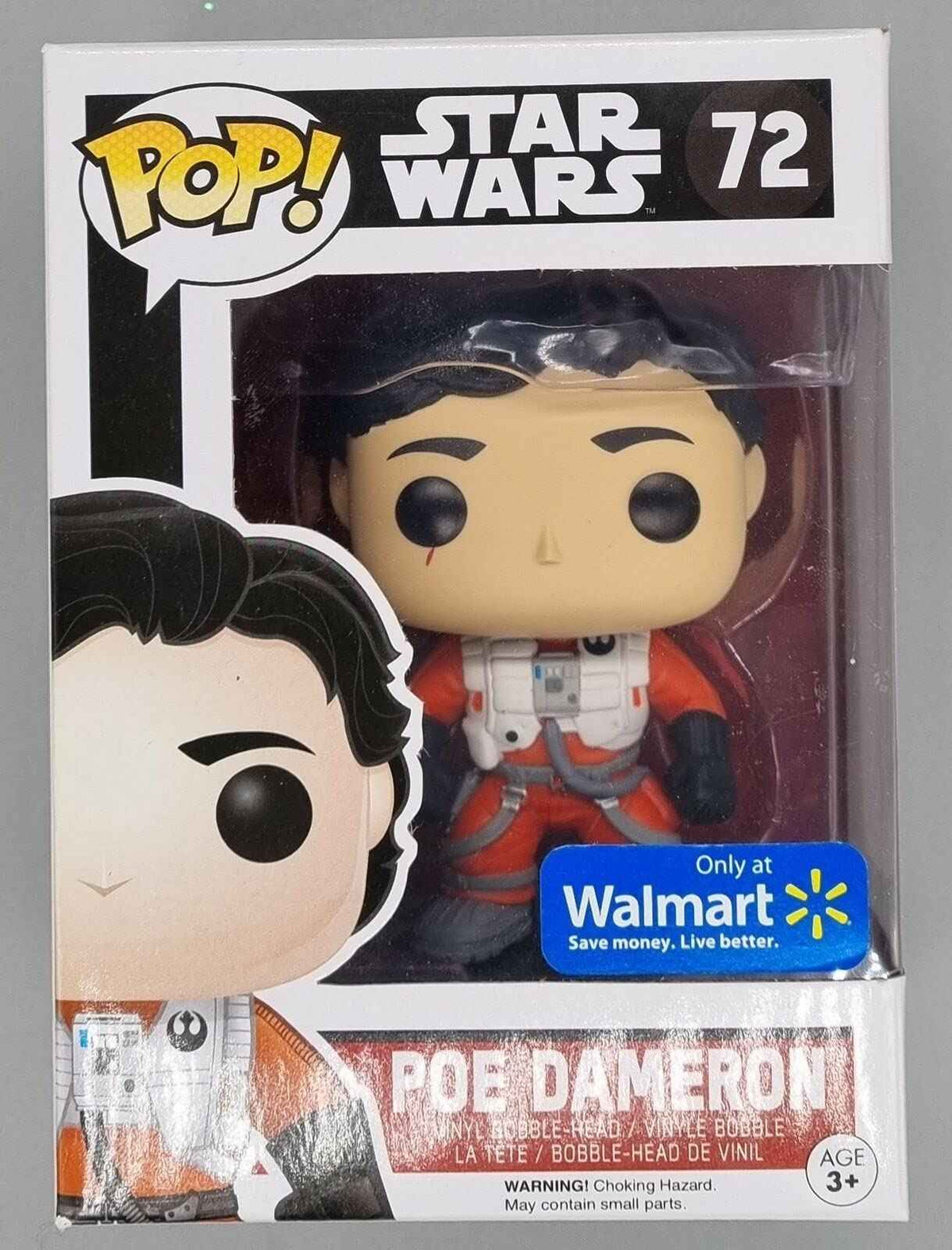72 Poe Dameron (No Helmet) Star Wars - Funko POP - Box Damaged