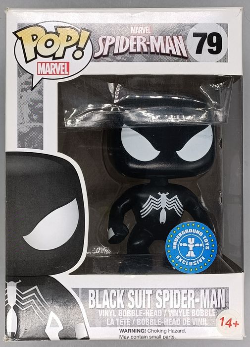 79 Black Suit Spider-Man - Marvel - Box Damaged Funko POP