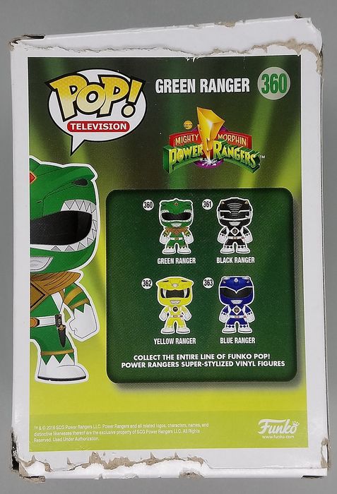 360 Green Ranger - Power Rangers - Box Damaged Funko POP