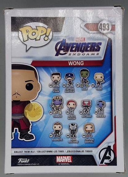 493 Wong - Marvel Avengers Endgame - 2019 Con Funko POP - Box Damaged
