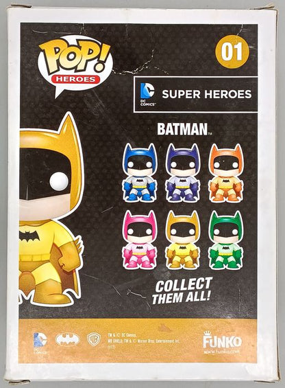 01 Batman (Rainbow- Yellow) - DC Super Heroes - Box Damaged Funko POP