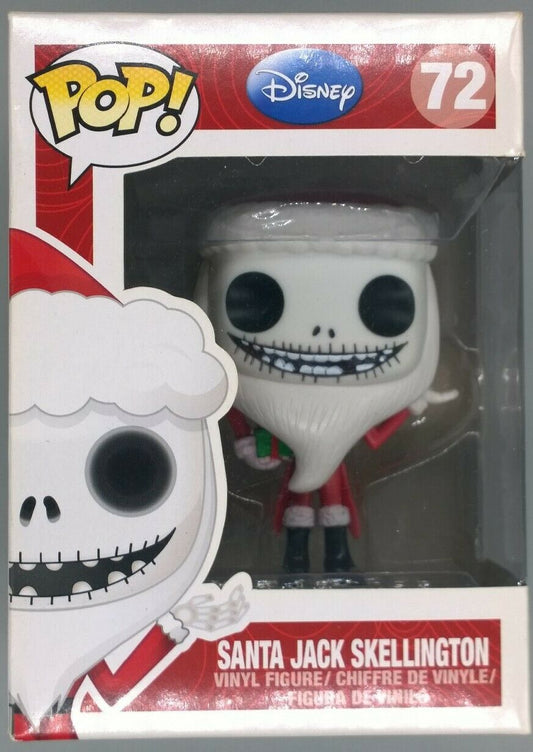 72 Santa Jack Skellington Disney The Nightmare Box Damaged Funko POP Funko
