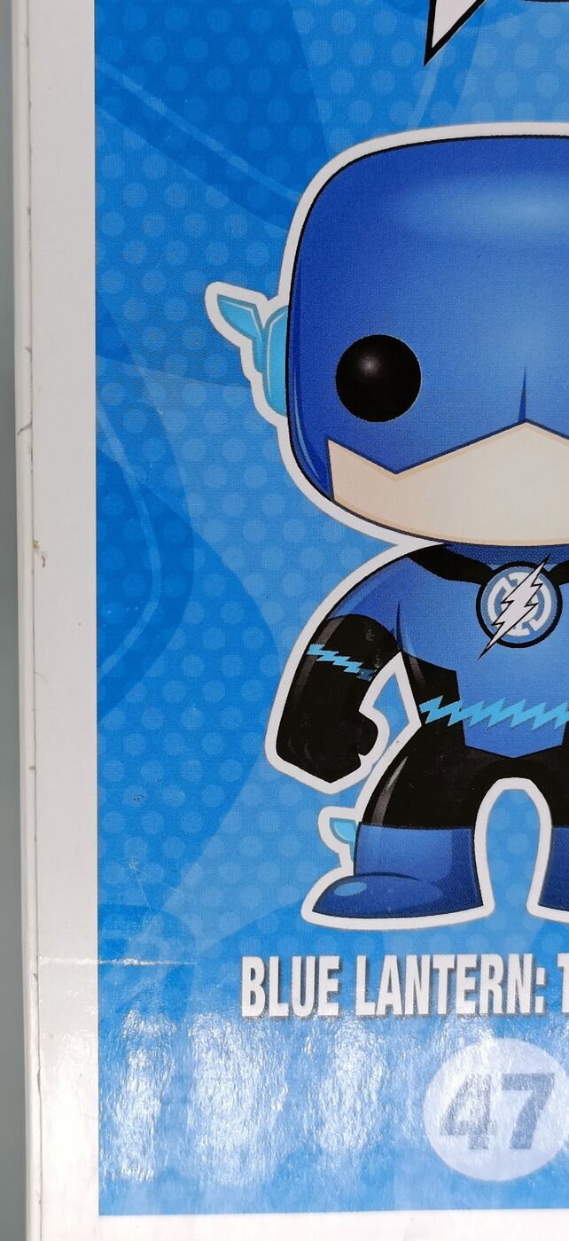 47 Blue Lantern - DC The Flash - Metallic - Box Damaged Funko POP