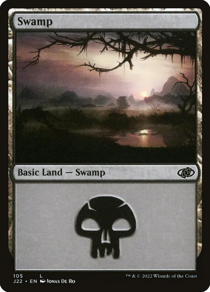 105 - Swamp - Jumpstart 2022 - Normal - Magic: The Gathering Card