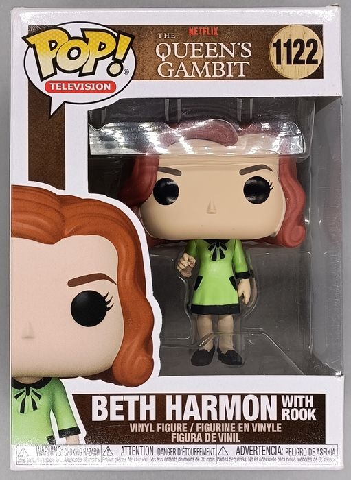 1122 Beth Harmon (with Rook) - Queens Gambit - Box Damaged Funko POP Funko