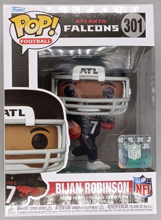 301 Bijan Robinson - Atlanta Falcons - NFL Legends Funko POP - Brand New