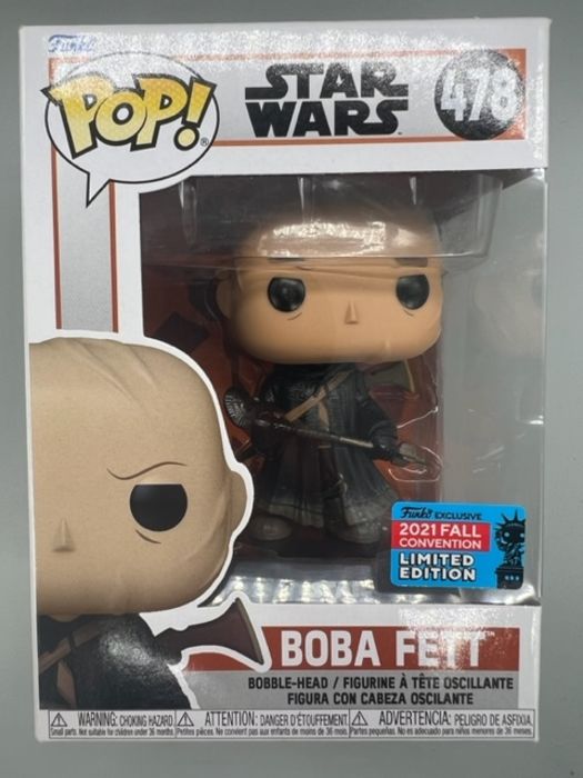 478 Boba Fett (w/ Weapons) Star Wars The Mandalorian Box Damaged Funko POP Funko