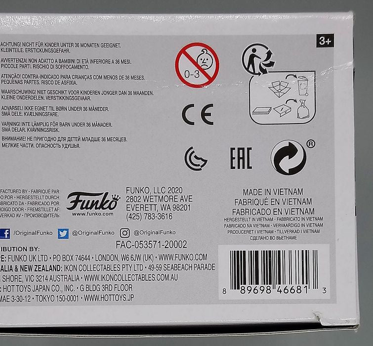 604 Black Widow (White) - Marvel Black Widow - Box Damaged Funko POP