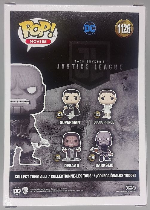 1126 Darkseid - B&W Metallic Zack Snyders Justice League Funko POP