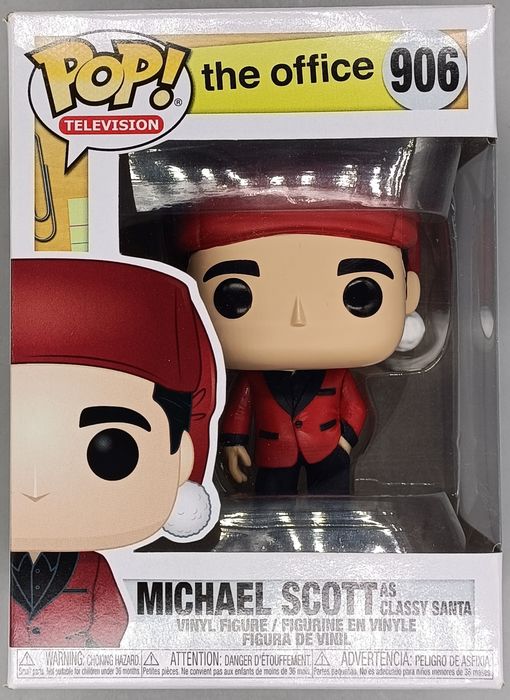 906 Michael Scott (as Classy Santa) - The Office - Box Damaged Funko POP Funko