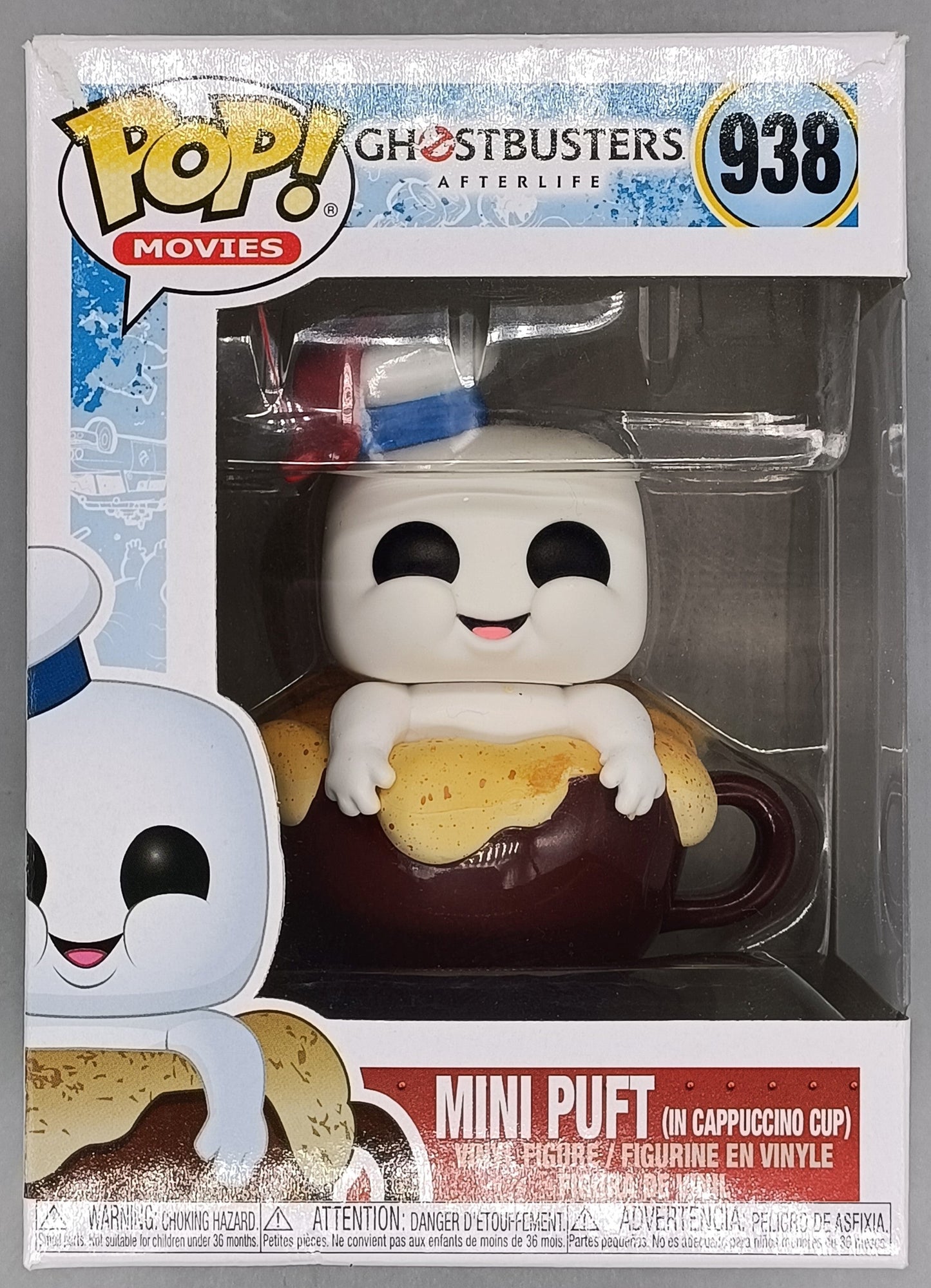 938 Mini Puft (in Cappuccino Cup) Ghostbusters After Box Damaged Funko POP