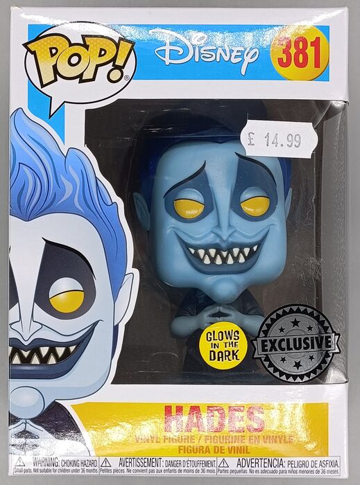 381 Hades - Glow - Disney Hercules - Box Damaged Funko POP