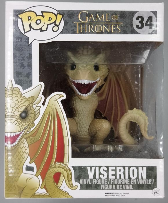 34 Viserion - 6 Inch - Game of Thrones Funko POP
