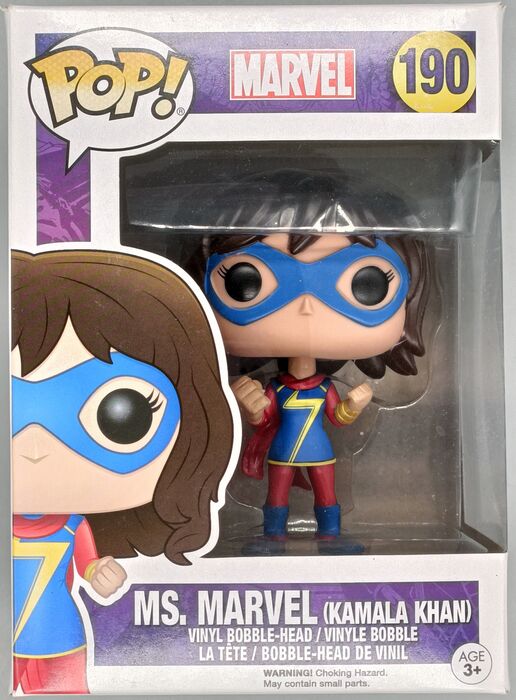 190 Ms. Marvel (Kamala Khan) - Marvel - Box Damaged Funko POP