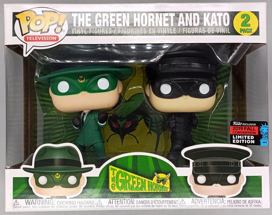 [2 Pack] The Green Hornet and Kato (Fists Up) - 2019 Box Damaged Funko POP Funko