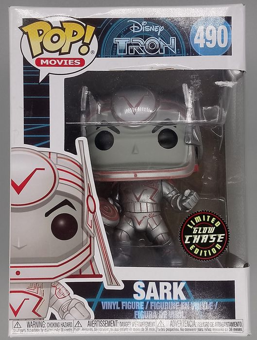 490 Sark - Metallic Glow Chase - TRON - Box Damaged Funko POP Funko