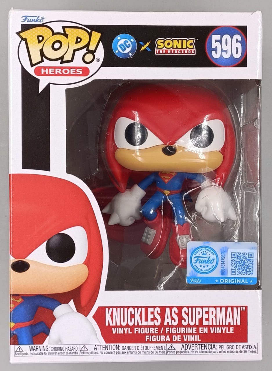 596 Knuckles as Superman - DC x Sonic the Hedgehog Funko POP Funko