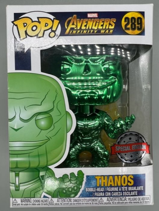289 Thanos (Green) Chrome Marvel Avengers Infinity Box Damaged Funko POP