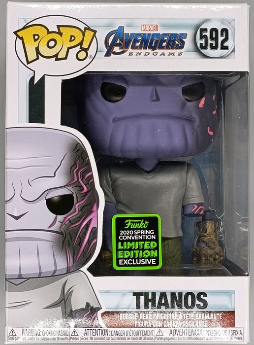 592 Thanos (Detachable Arm) Marvel Avengers Endgame Box Damaged Funko POP Funko