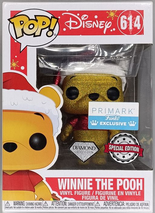 614 Winnie the Pooh (Holiday) - Diamond - Disney - Box Damaged Funko POP