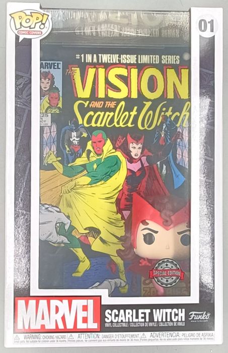 01 Scarlet Witch - Comic Cover (Marvel) - Box Damaged Funko POP Funko
