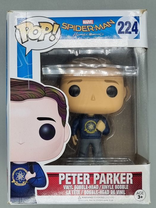 224 Peter Parker - Marvel Spider-Man Homecoming Box Damaged Funko POP