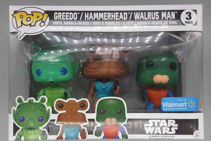 [3 Pack] Greedo / Hammerhead / Walrus Man Star Wars Funko POP - Box Damaged Funko