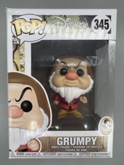 345 Grumpy - Disney Snow White and the Seven Dwarfs Box Damaged Funko POP