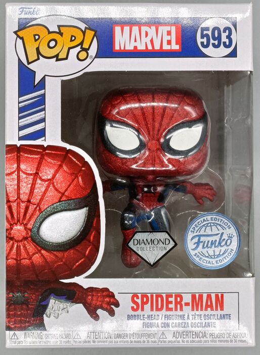 593 Spider-Man (First Appearance) Diamond Marvel DAMAGE Funko
