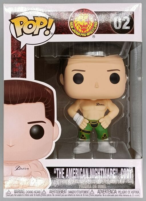 02 The American Nightmare Cody - New Japan Pro Wrestling NJPW AEW - Damaged Box Funko POP Funko