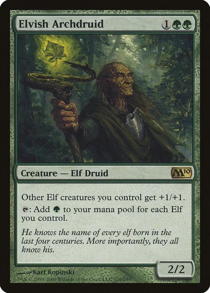 176 - Elvish Archdruid - Magic 2010 - Normal - Magic: The Gathering Card