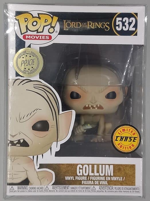 532 Gollum (w/ Fish) - Chase - Lord the Rings Funko POP - Box Damaged - FanofThings.co.uk