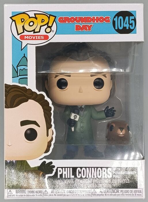 1045 Phil Connors (with Punxsutawney Phil) - Groundhog Day - Box Damaged Funko POP