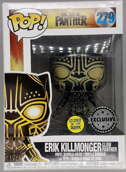 279 Erik Killmonger (Panther) - Glow Marvel - Black Panther Funko POP