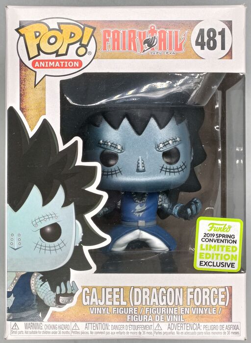 481 Gajeel (Dragon Force) Metallic Fairy Tale 2019 - Box Damaged Funko POP