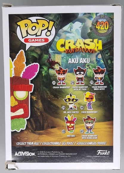 420 Aku Aku - Crash Bandicoot - Funko POP - Box Damaged