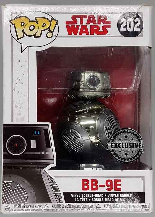 202 BB-9E - Chrome - Star Wars The Last Jedi - Funko POP - Box Damaged