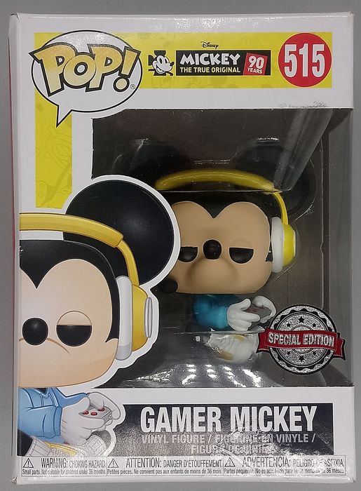 515 Gamer Mickey (Sitting) Disney 90 Years - Funko POP - Box Damaged Funko
