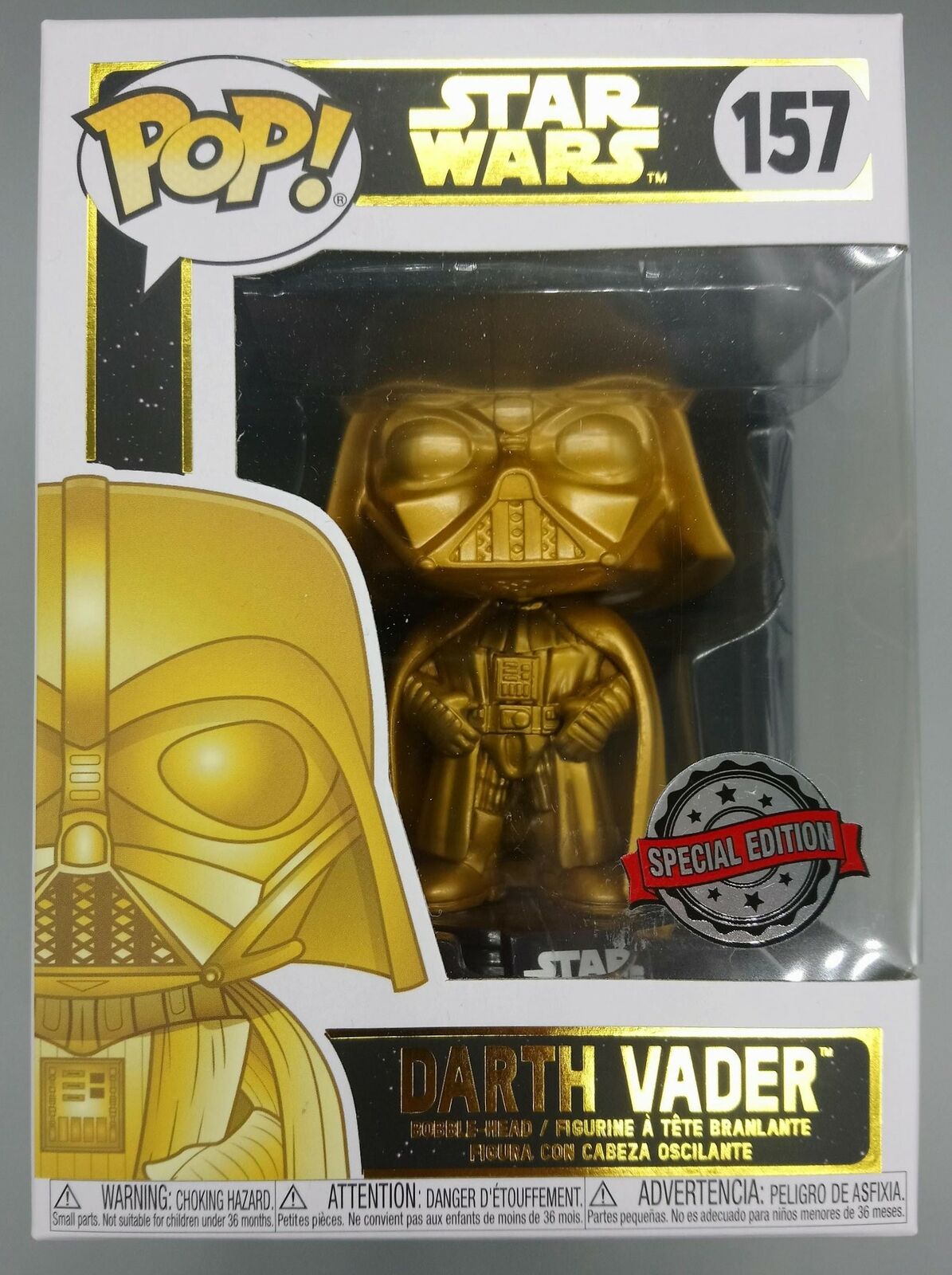 157 Darth Vader (Gold) - Star Wars - Special Edition Funko POP