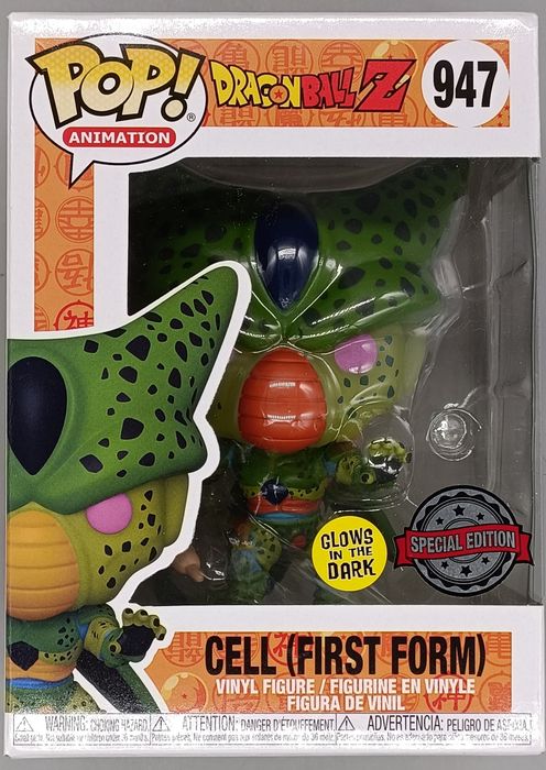947 First Form Cell - Glow - Dragon Ball Z - Box Damaged Funko POP