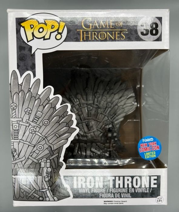 38 Iron Throne - 6 Inch - Game of Thrones - 2015 Box Damaged Funko POP